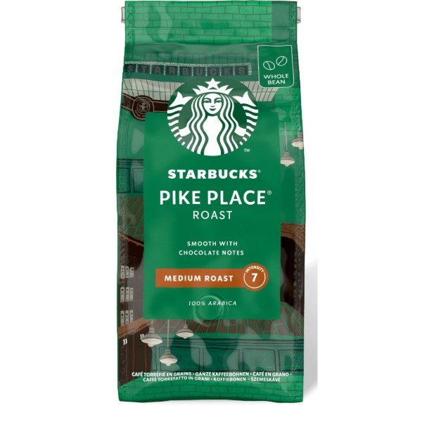 Фото - Кава в зернах Starbucks Pike Place Roast 450 г Фото - Кава в зернах Starbucks Pike Place Roast 450 г